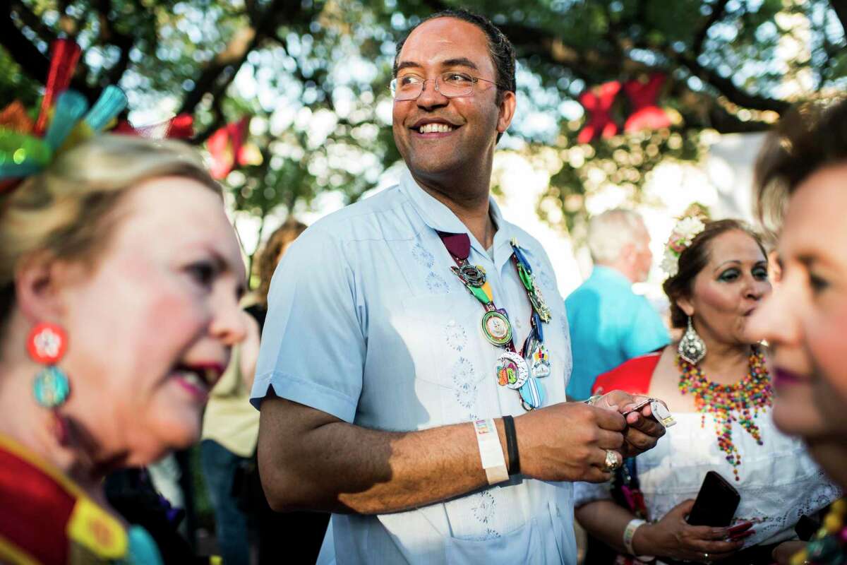Will Hurd, then representing the 23rd Congressional District of Texas, spoke to his constituents at Fiesta San Antonio 2017 in San Antonio, Texas Thursday April 20, 2017.