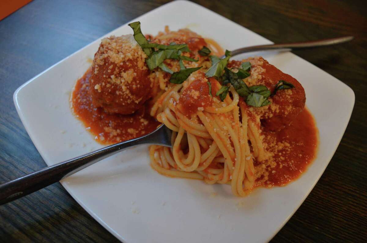 Spaghetti and meatballs.