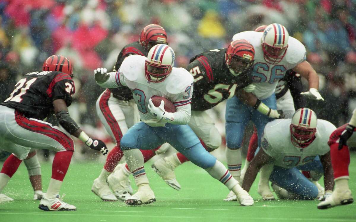 Gary Brown rushed for 166 yards in this Oilers win at Cincinnati on Nov. 14, 1993.