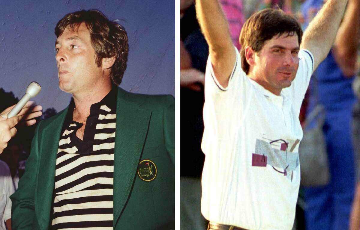University of Houston's Fuzzy Zoeller (left) and Fred Couples have both won Masters titles.