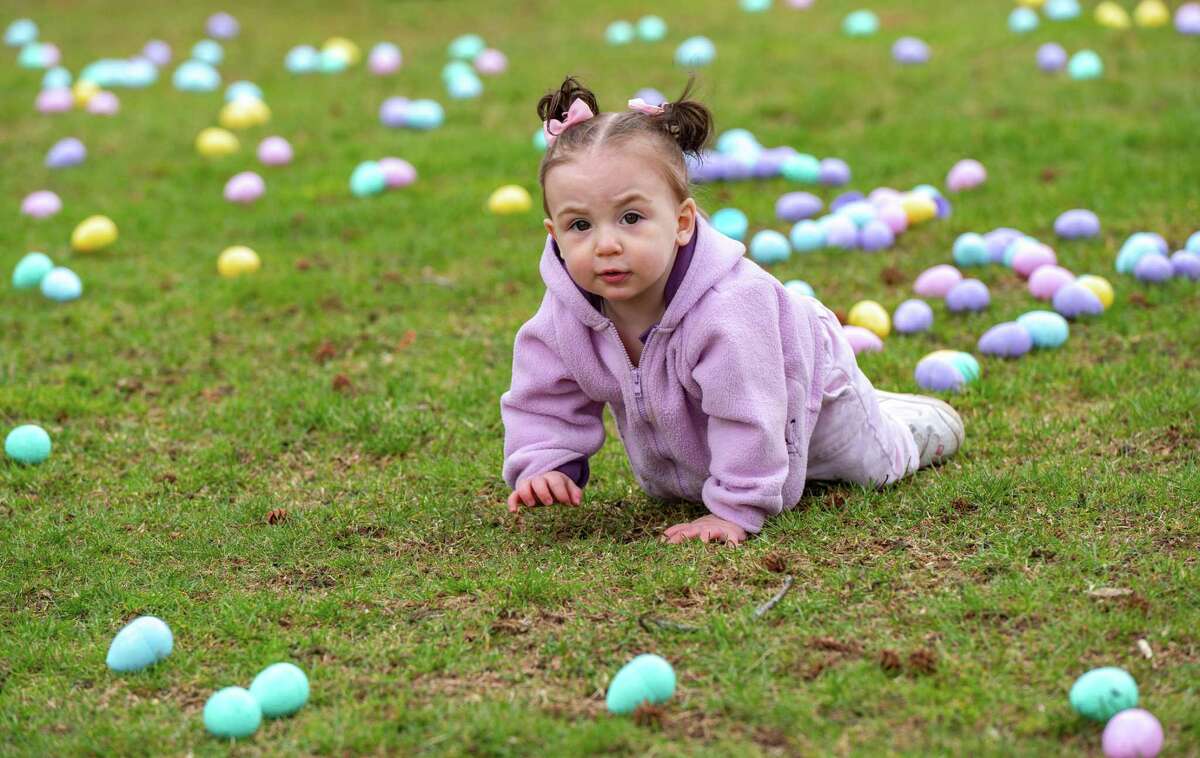 Dozens of local children scrambled around Ballard Park over the weekend to collect as many Easter eggs as they could. The event was hosted by Ridgefield Parks & Recreation.