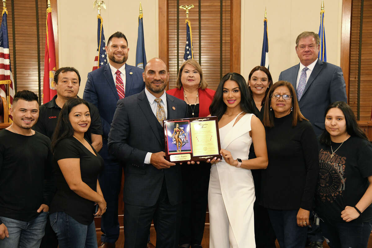 Adriana Izaguirre was recognized during the Commissioner's Court meeting on Monday, April 11, 2022 for achieving 1st place at the 2021 NPC National Competition in December