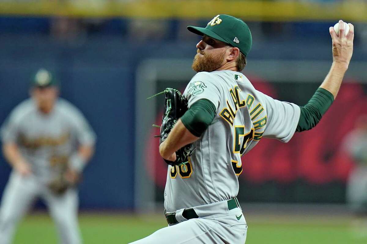 Oakland Athletics right-hander Paul Blackburn said elevating his fastball was a key in notching a career-high seven strikeouts over five scoreless innings Monday in the A’s 13-2 win.