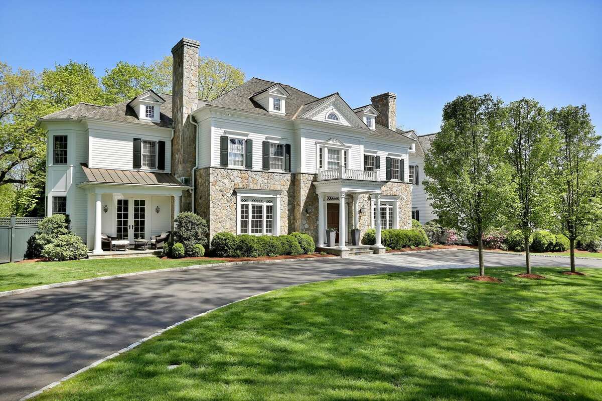 The home on 41 Upland Drive in Greenwich, Conn. has seven bedrooms, nine bathrooms and nearly 8,000 square feet.  