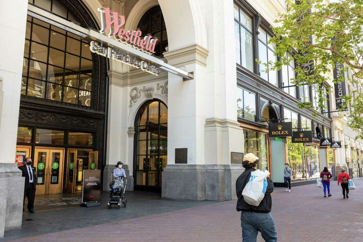 The exterior of the Westfield Shopping Center on Friday, July 17, 2020. Co-owner Unibail-Rodamco-Westfield plans to sell the property along with its other U.S. holdings.