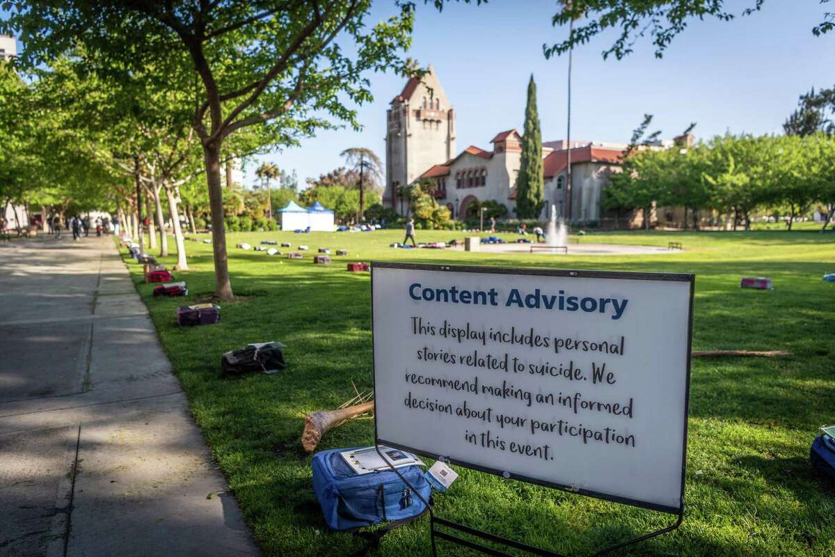 A thousand backpacks displayed at SJSU challenge stigma of mental ...