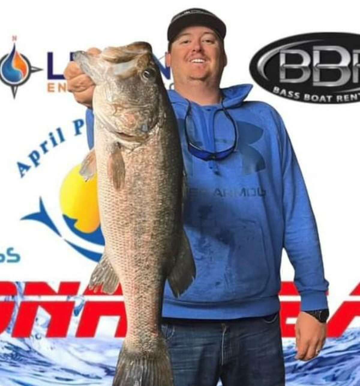 Travis Signorin won first place in the CONROEBASS Thursday Big Bass Tournament with a bass weight of 5.81 pounds.