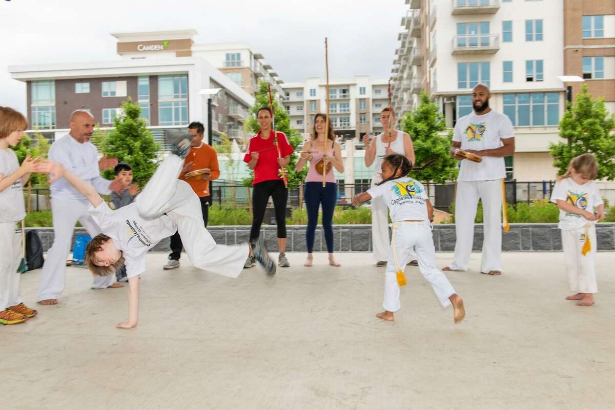 Family Capoeira at Midtown Park.