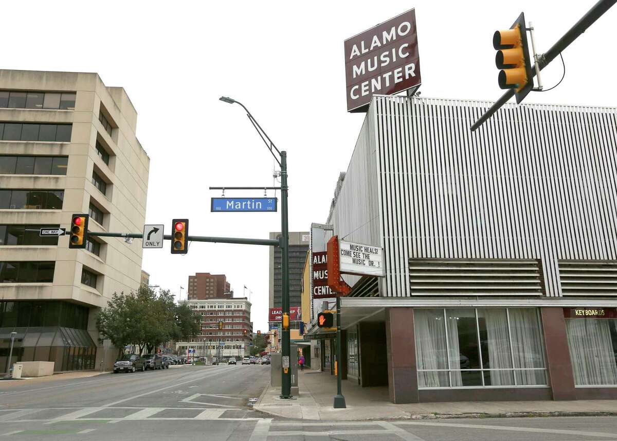 Alamo Music Center's downtown location, shown in 2019, has been open since the 1960s. The business dates to 1929.