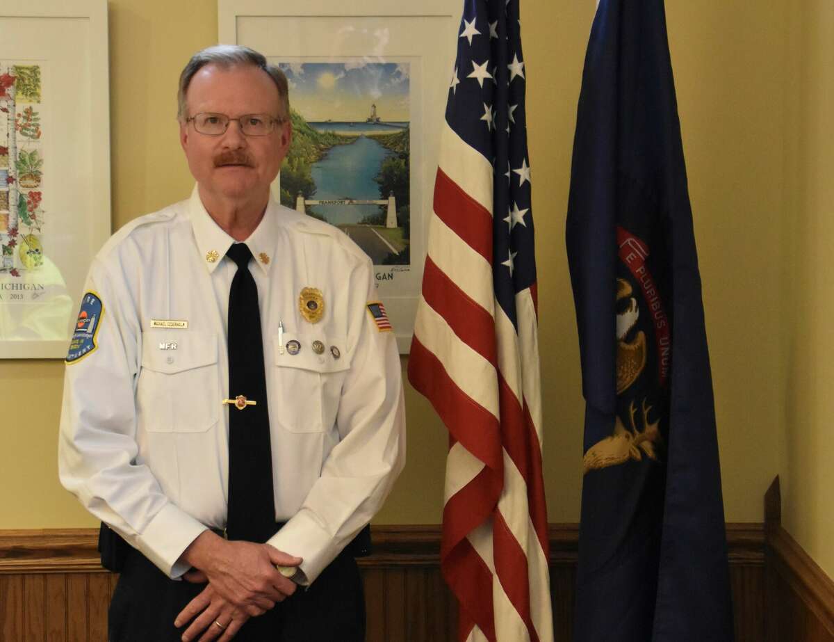 Mike Cedarholm was chosen to be the first full-time fire chief for the Frankfort Fire Department. 