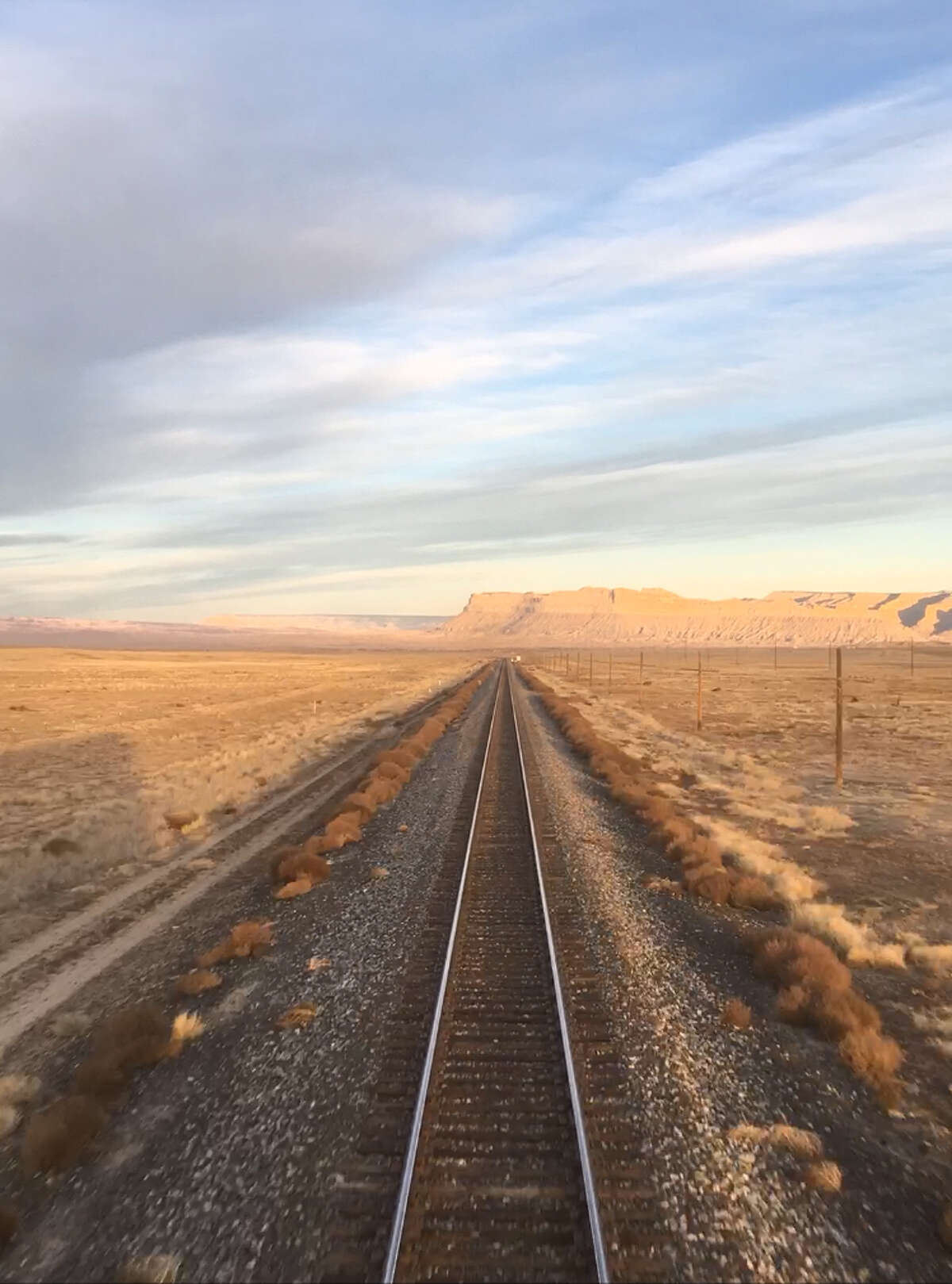 Utah, viewed from the rear of the California Zephyr, October 2017.