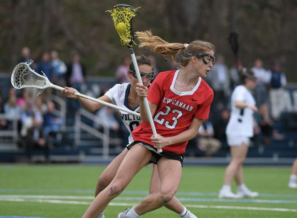 Playing for injured teammate, New Canaan dominates Wilton in girls lacrosse