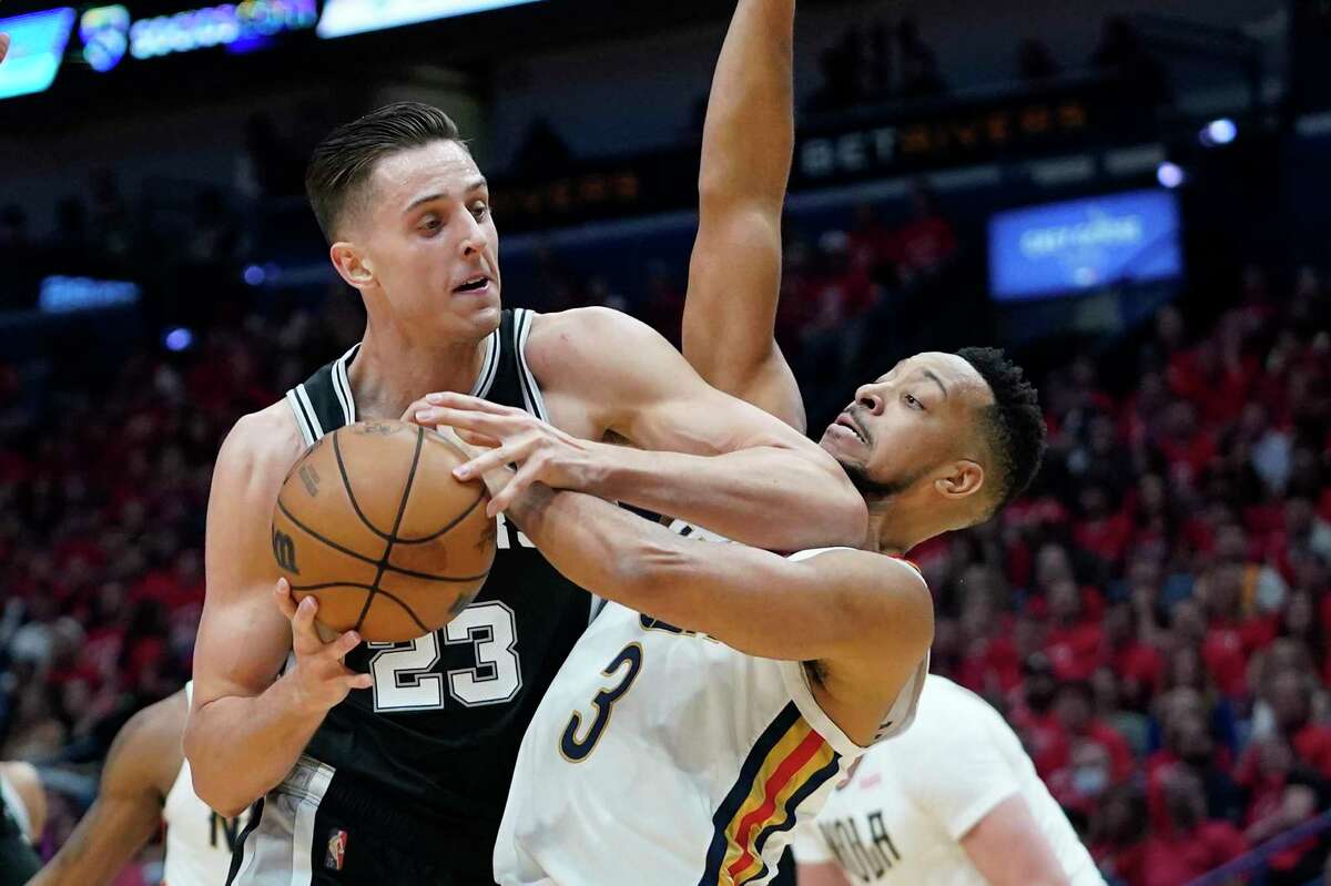 A Las Vegas-area native who played for Gonzaga University, Collins, 24, was signed by the Spurs in August. 