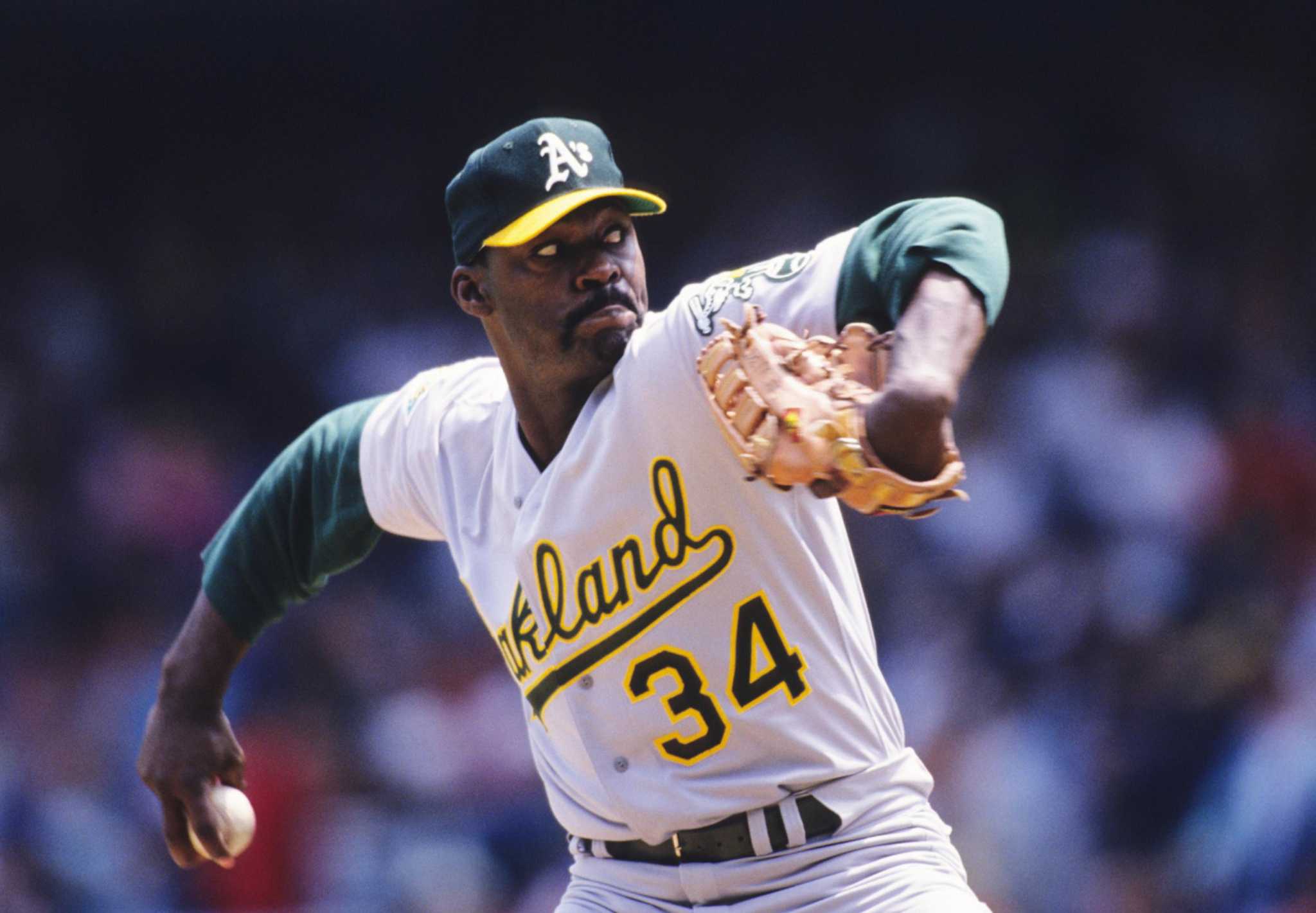 Dave Stewart of the Oakland Athletics looks on during an MLB game News  Photo - Getty Images