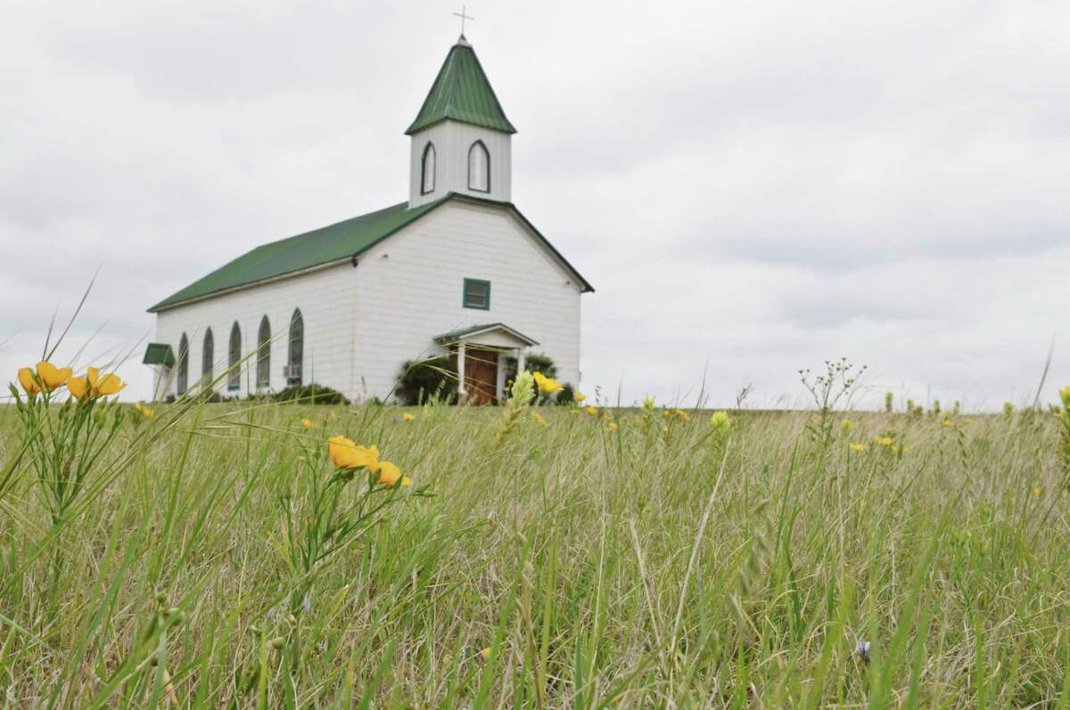 "Old church sits alone on the Texas prairie.Data: Nikon D300, f/16, 1/80 sec, 24-70 lens @ 29mm."