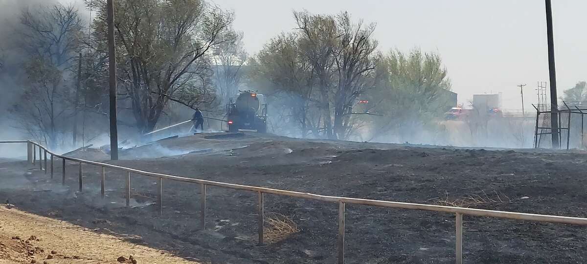 The Plainview Fire Department was joined by the Halfway and Hale Center Volunteer Fire Departments Wednesday afternoon to extinguish a fire south of the Ollie Liner Center. 