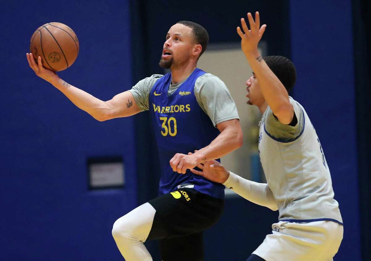 Steph Curry expected to play Game 1 for Warriors in Nuggets series. Golden State Warriors’ Stephen Curry drives past Juan Toscano-Anderson during practice at Chase Center in San Francisco, Calif, on Thursday, April 14, 2022.