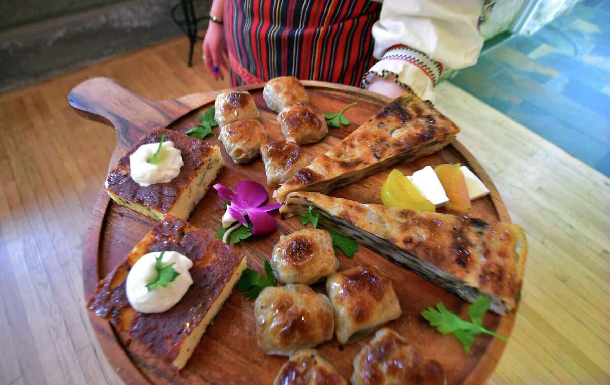 Views of Albanian restaurant Cka ka Qellu that recently opened on Clark Street in downtown in Stamford, Conn., on Tuesday April 12, 2022.