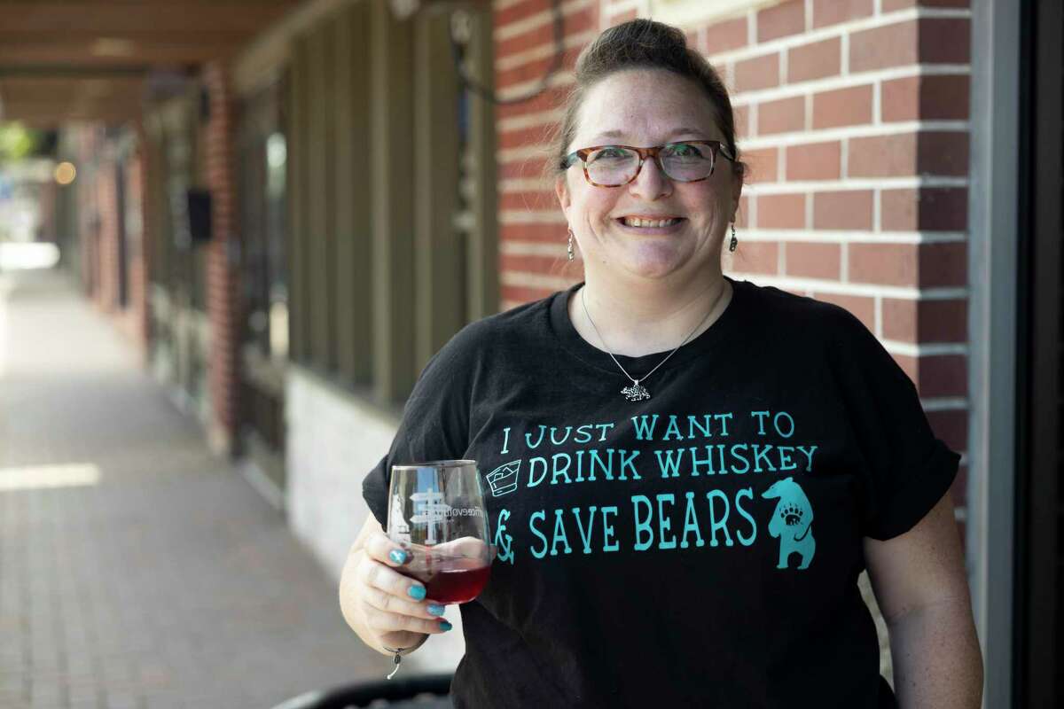 Executive director of BEARS, Kati Kruse, poses for a portrait during the inaugural Bear Crawl at The Ferm, Saturday, May 29, 2021, in downtown Conroe. The event was sponsored by Office Evolution and funds raised will be used to secure a property for a Bear and Exotic Animal Rescue Sanctuary. This year’s Bear Crawl is set for April 23-24 in downtown Conroe.