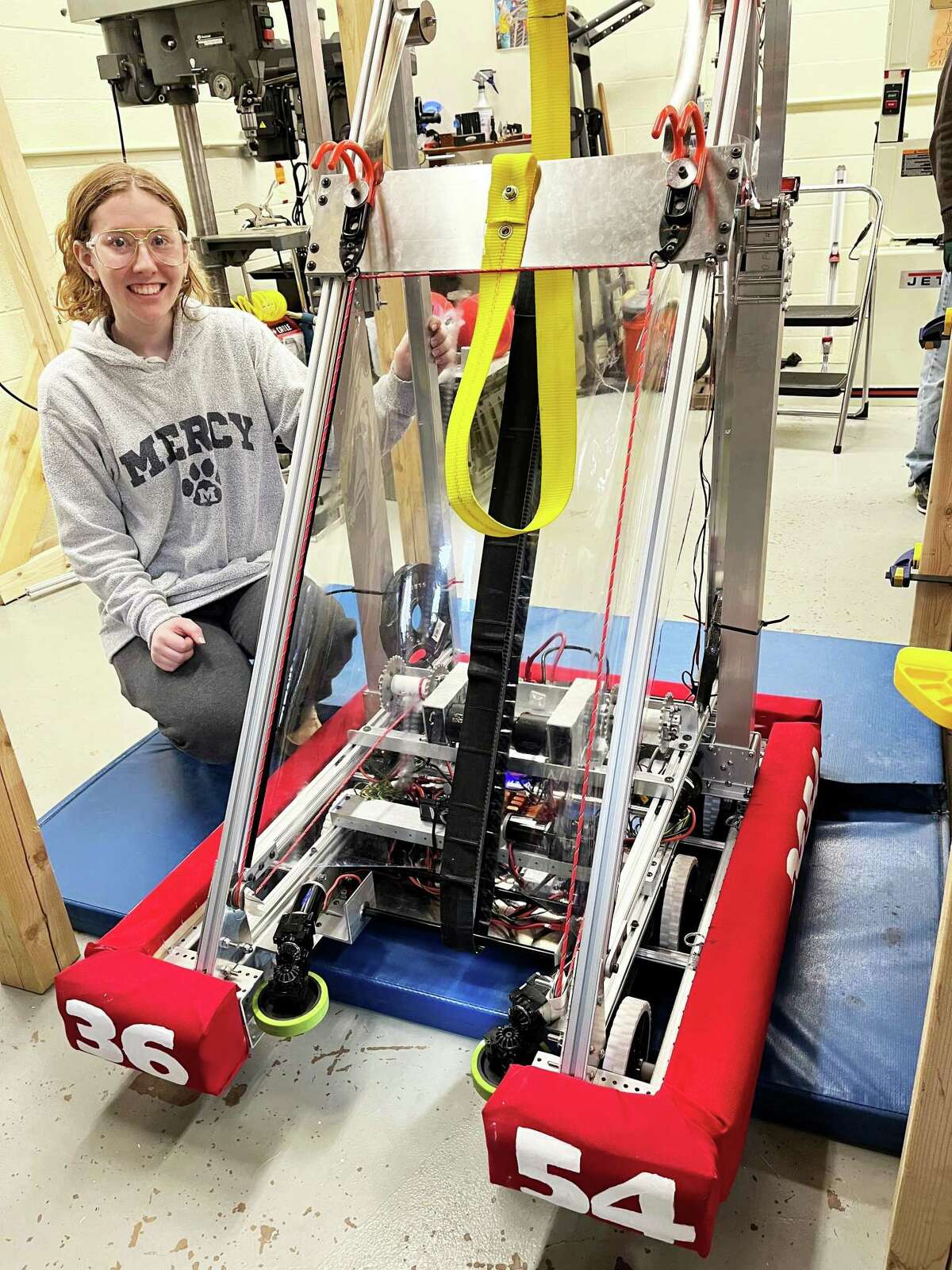Mercy High School’s Robotics Team, the TechTigers, competed in the New England FIRST District Event in Waterbury March 12-13, and New England FIRST District Western New England event in Springfield, Mass., March 19-20.