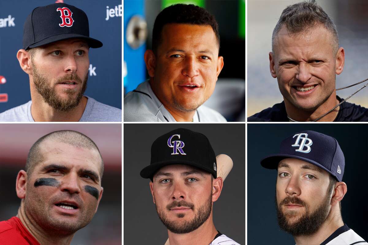 Chris Sale (top left), Miguel Cabrera (top center), Josh Donaldson (top right), Joey Votto (bottom left) Kris Bryant (bottom center) and Steven Souza Jr. (bottom right) are among the current and former MLB players who have defended the Astros in the sign-stealing scandal.