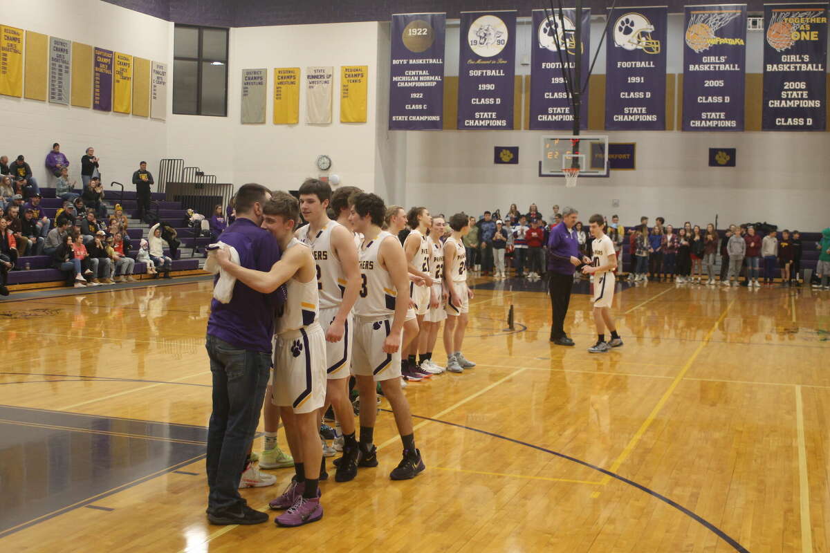 Frankfort boys basketball topped Brethren at home in a Division 4 district final on March 11. 
