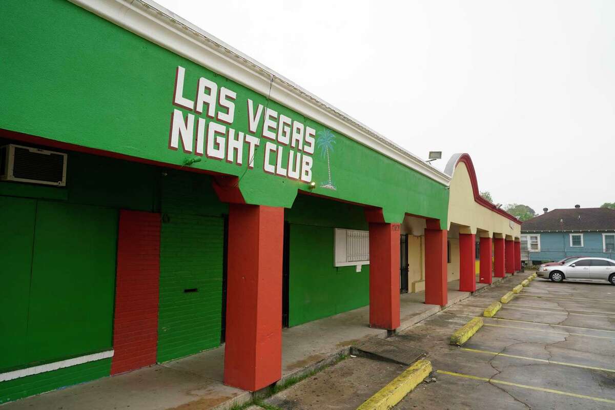 Vegas Nite Club, 12629 W. Hardy Rd., is shown Friday, March 15, 2022 in Houston. The club was the subject of a TABC emergency order issued this week following an investigation into allegations of prostitution and human trafficking March 26. During the investigation, TABC investigators made contact with multiple women believed to be working at the location, obtaining information that’s led to both administrative actions being taken on the TABC permit and criminal charges filed against several suspects.