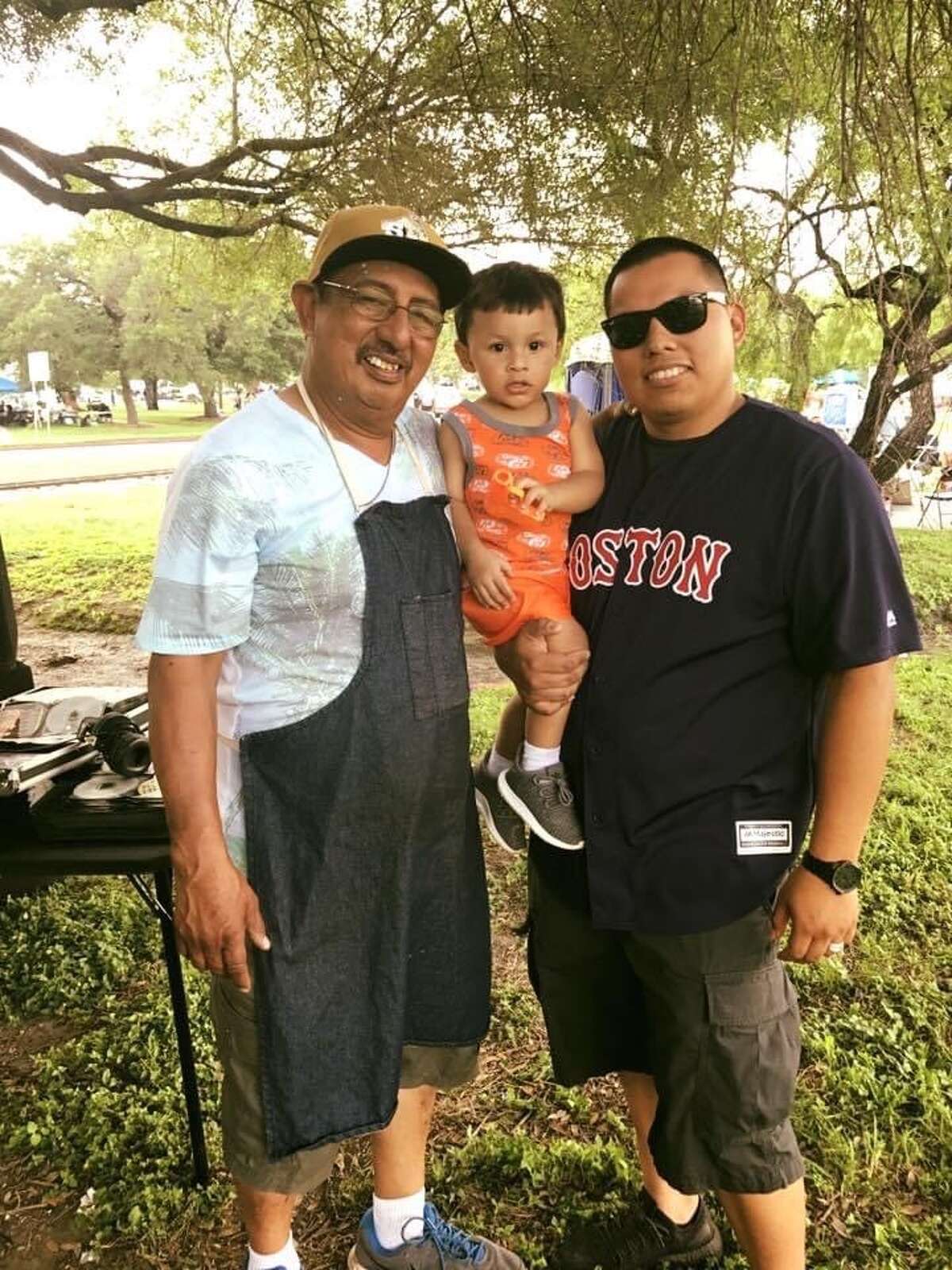 The Sanchez family has been celebrating their Easters at Brackenridge Park for more than 30 years. Patriarch Frank Sanchez leads the operation every year. 