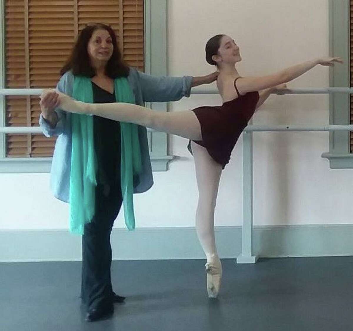 Connecticut Dance Theatre owner and founder Donna Bonasera, shown with one of her many dance students, had a stroke in December 2021.
