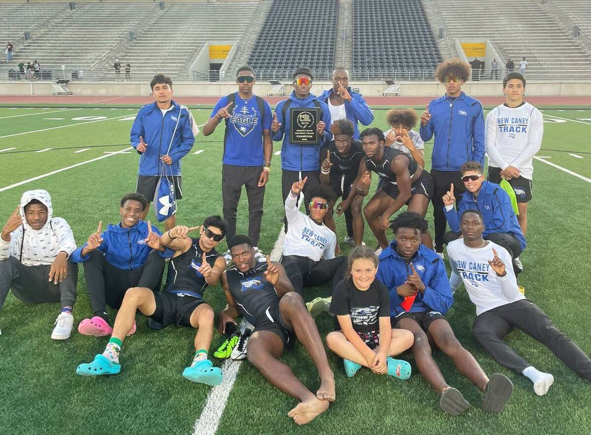The New Caney boys track and field team won the District 20-5A championship Thursday, April 14, 2022 at Turner Stadium in Humble.