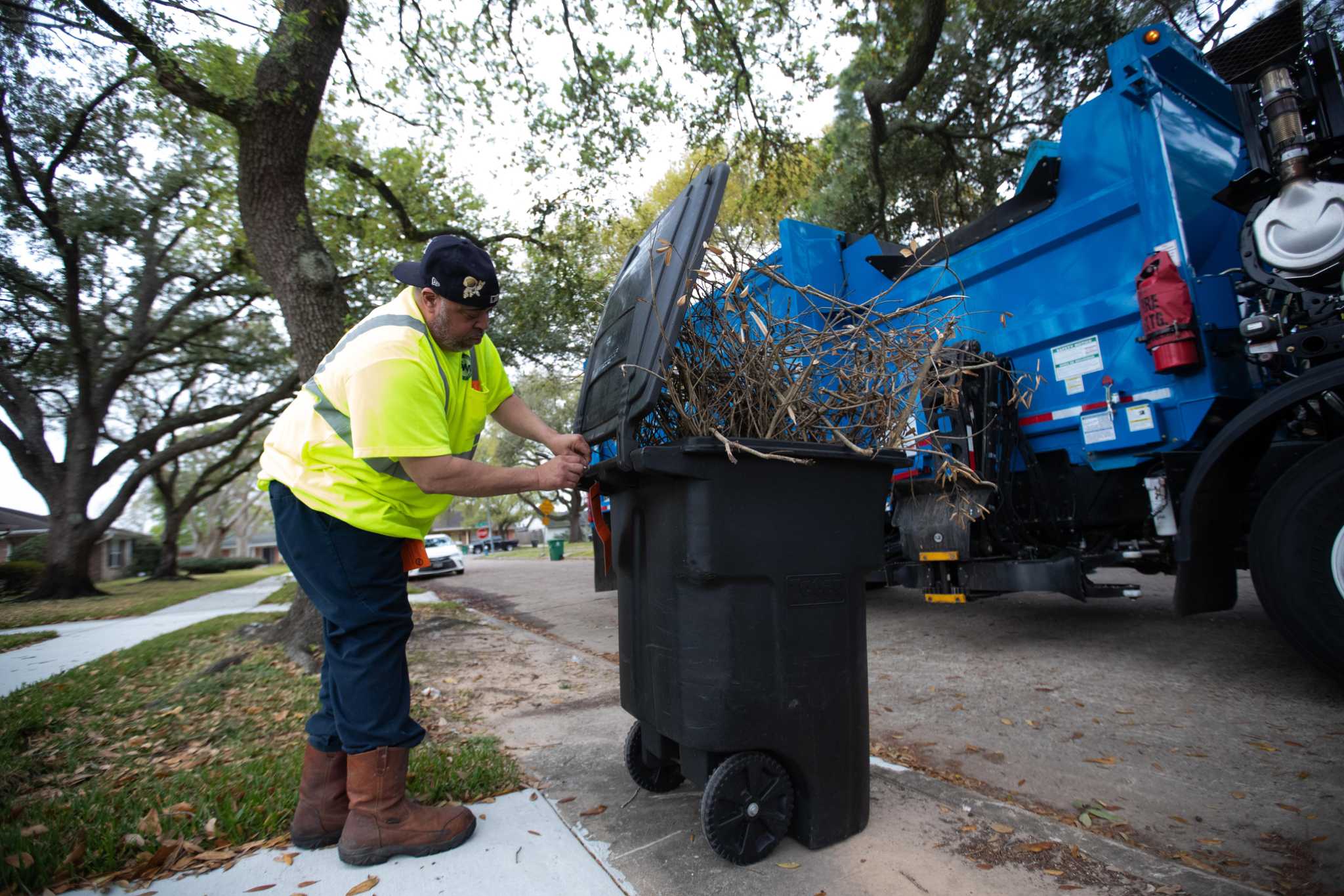 Houston’s trash trucks are constantly behind schedule. Why?