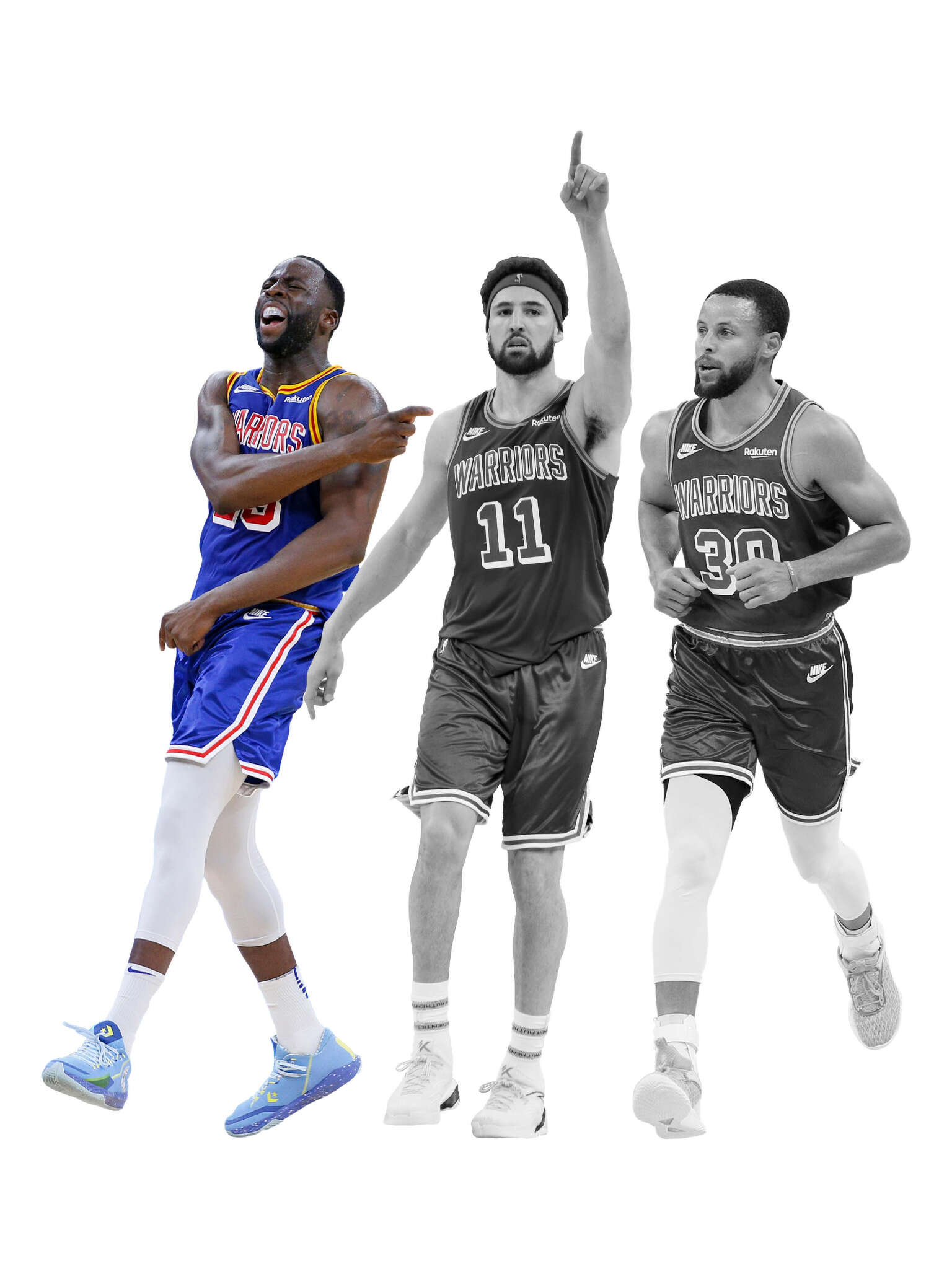 Steph Curry Klay Thompson and Draymond Green Golden State Warriors