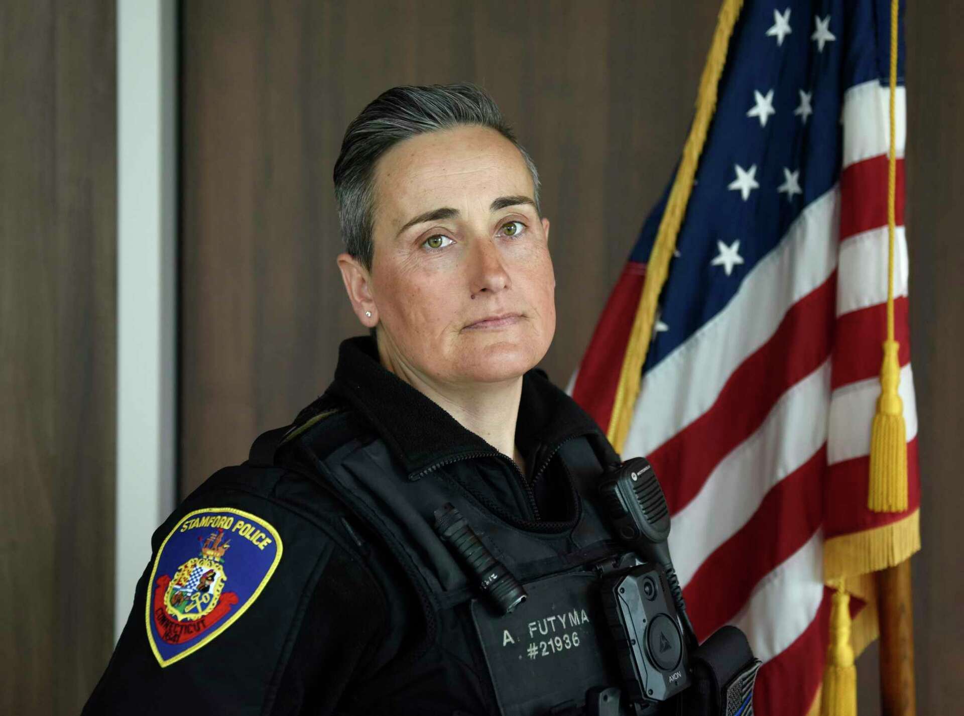 Stamford cop born 30 miles from Ukraine border said she had to help