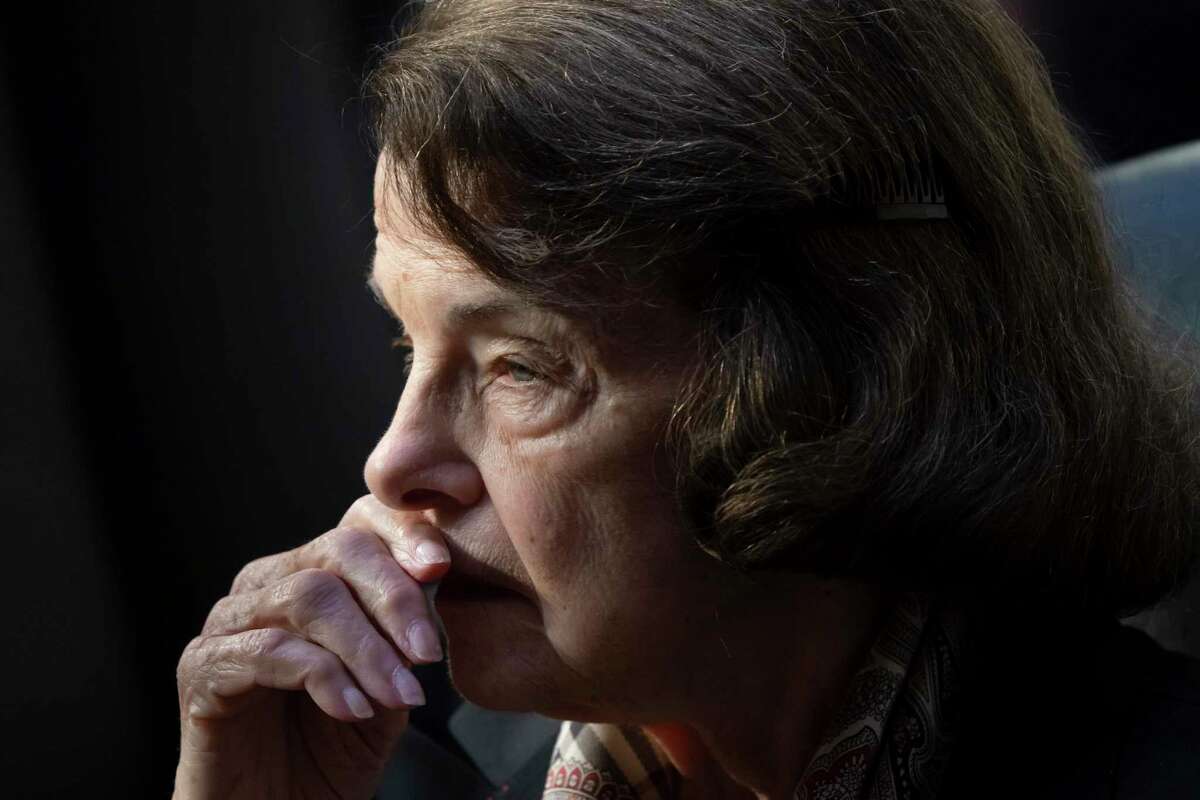 Sen. Dianne Feinstein attends the Senate Judiciary Committee hearing on Ketanji Brown Jackson’s nomination for the Supreme Court on April 4.