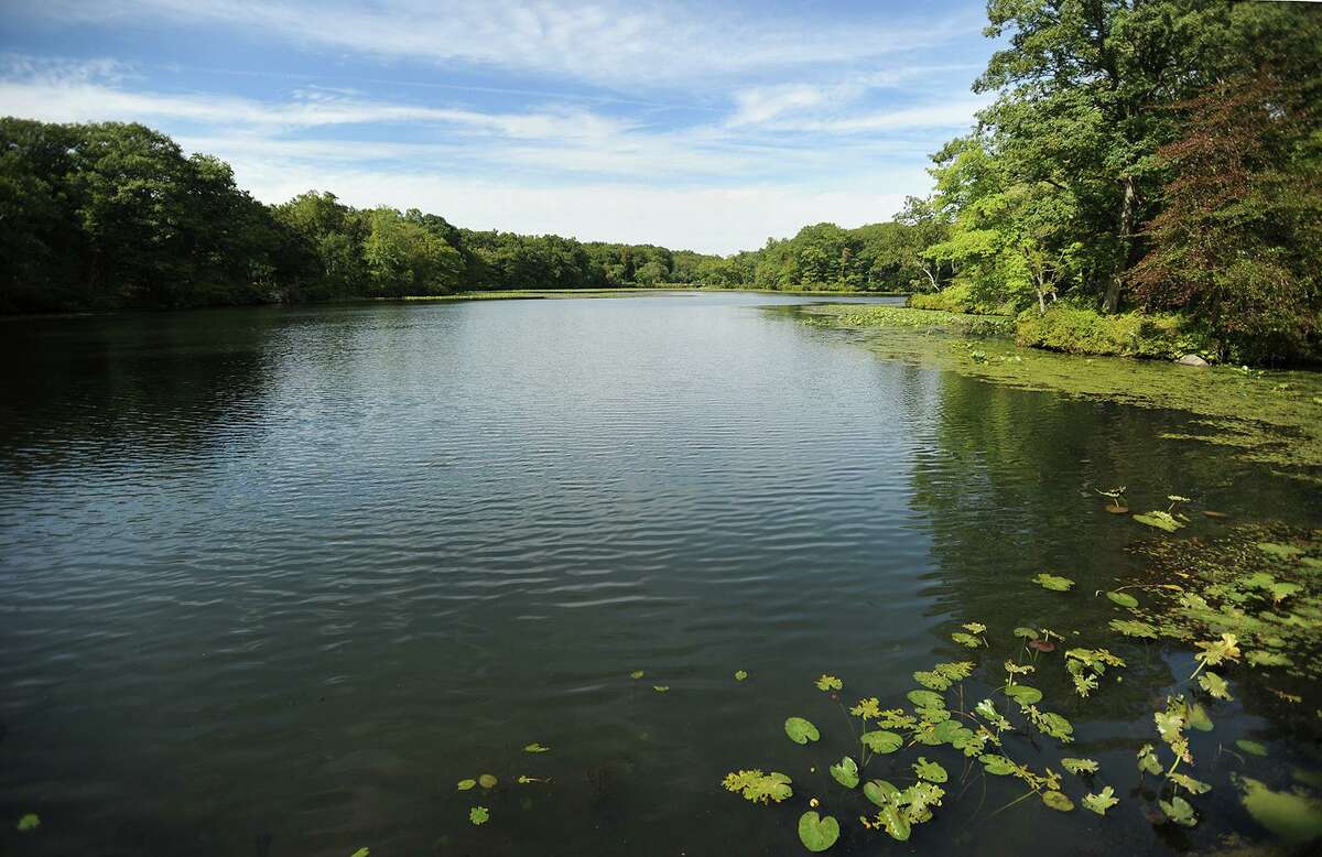 A pristine lake is one of the many features of the Remington Woods property.