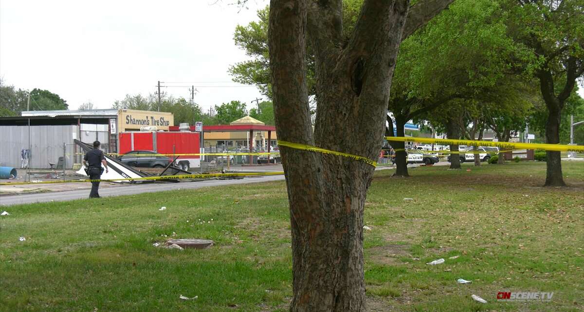 Houston police investigate a fatal auto-pedestrian crash in South Park which left one person dead on April 16, 2022.