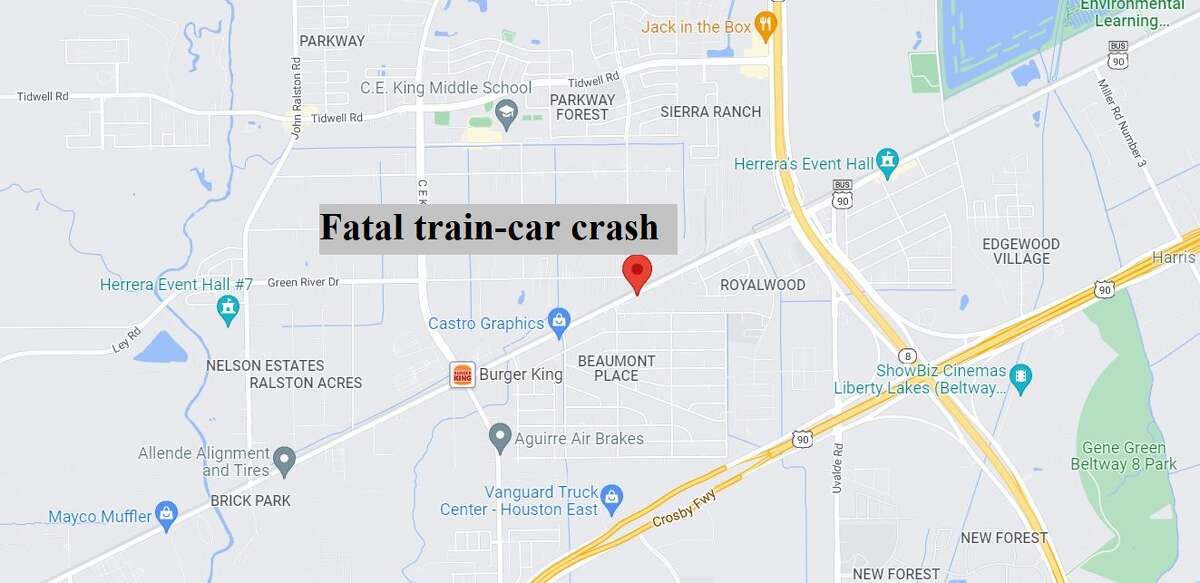 An Amtrak passenger train struck a car on April 16, 2022. 