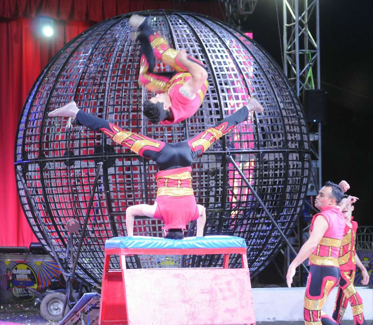 Garden Bros. Circus performers show off their skills Saturday in Granite City.