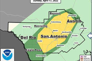 Severe thunderstorms could produce damaging hail on Easter Sunday