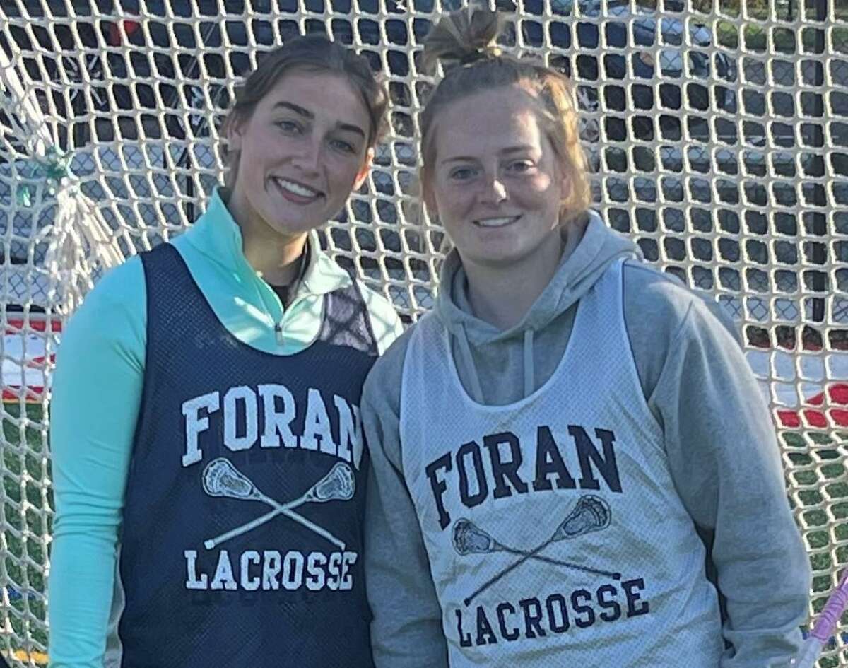 Foran's Liz Schumann and Mia Williams are senior girls lacrosse captains.