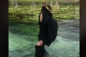 Viral TikTok video shows Texas State graduate flipping into river