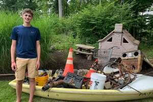 Cliff jumping leads Ridgefield teen to clean up local lakes
