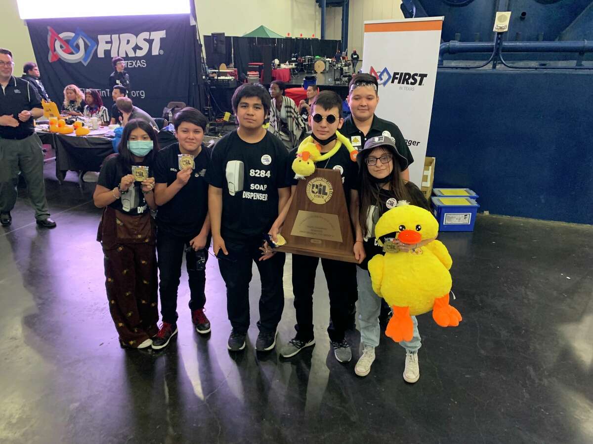 Cigarroa High School Xtreme Robotics team at First Tech Challenge 5A-6A UIL State Championship.