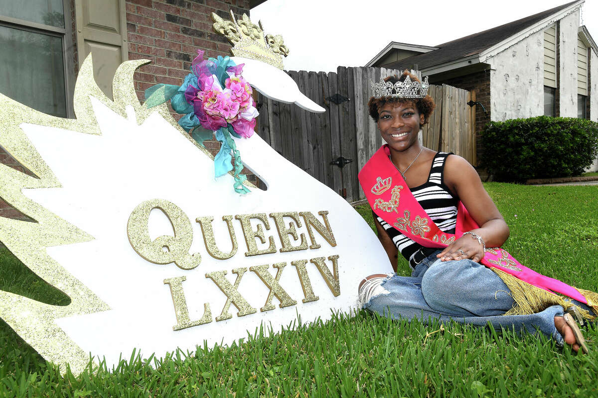 Beaumont United senior Christianna McAfee was crowned the 74th Neches River Festival Queen during a recent coronation ceremony. McAfee is the first Black queen in the history of the Neches River Festival. Photo made Saturday April 16, 2022. Kim Brent/The Enterprise