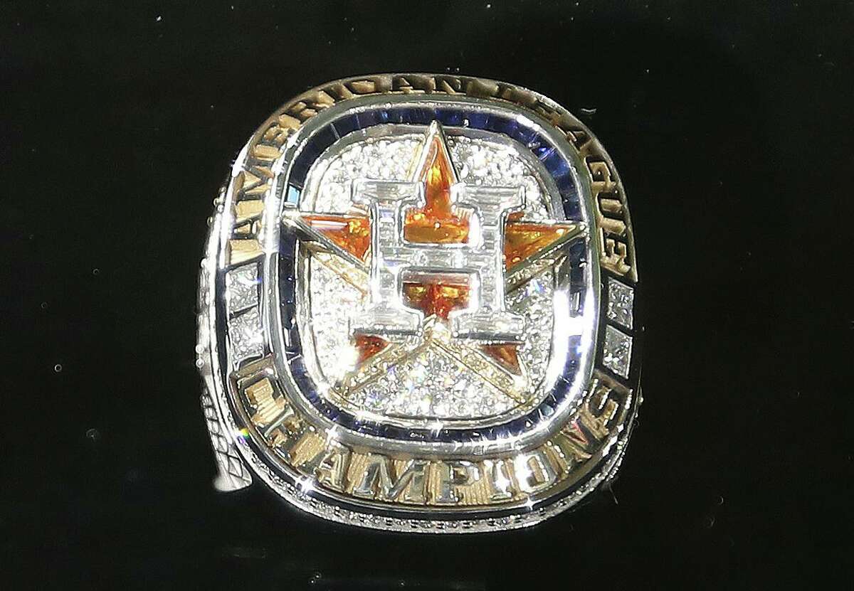 Houston Astros get 2021 American League championship rings