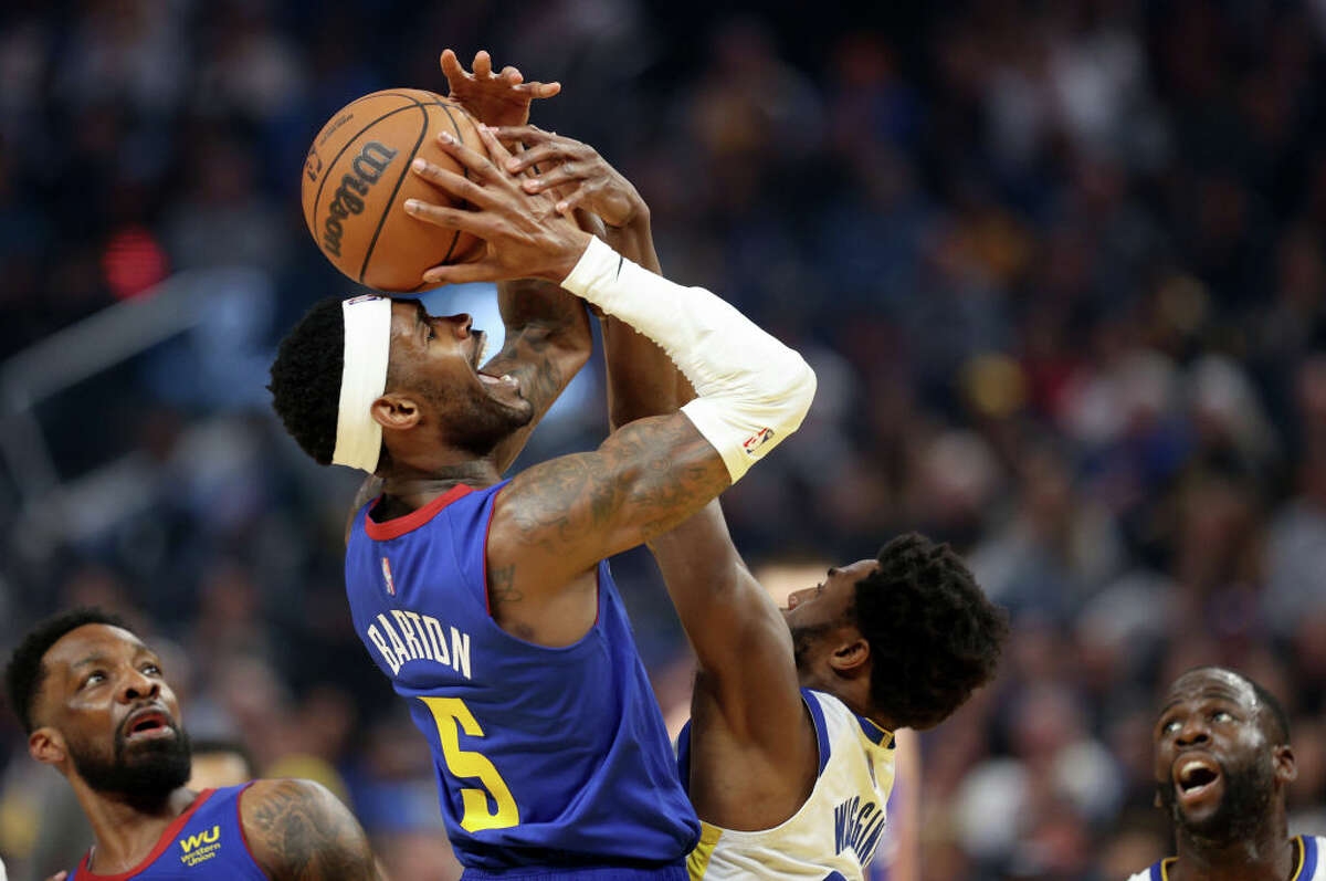 Golden State Warriors break Nuggets' Will Barton, who spends Game 2 yelling at his teammates