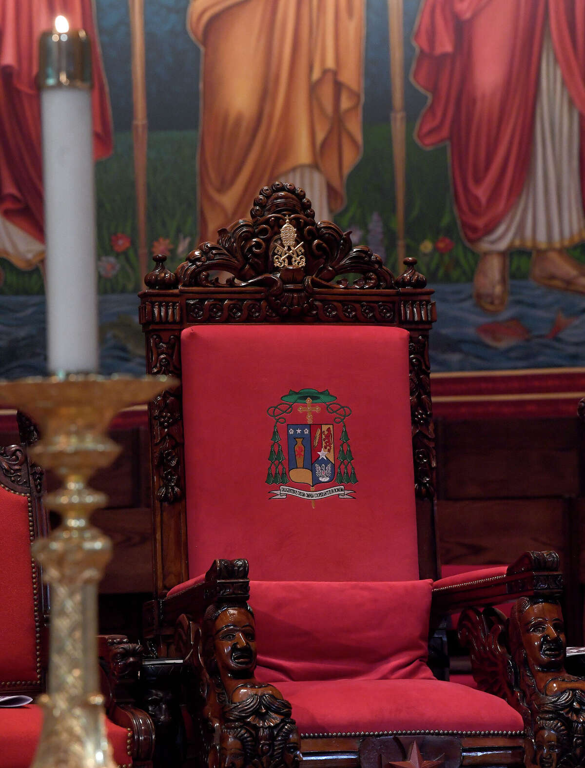 Catholic Church's Bishop coat of arms steeped in Medieval heraldry