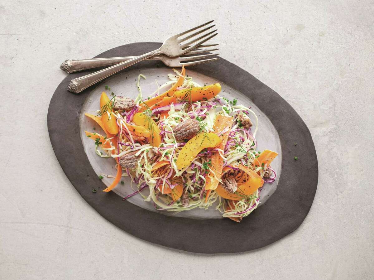 Recipe Cabbage, Peach and Pecan Slaw