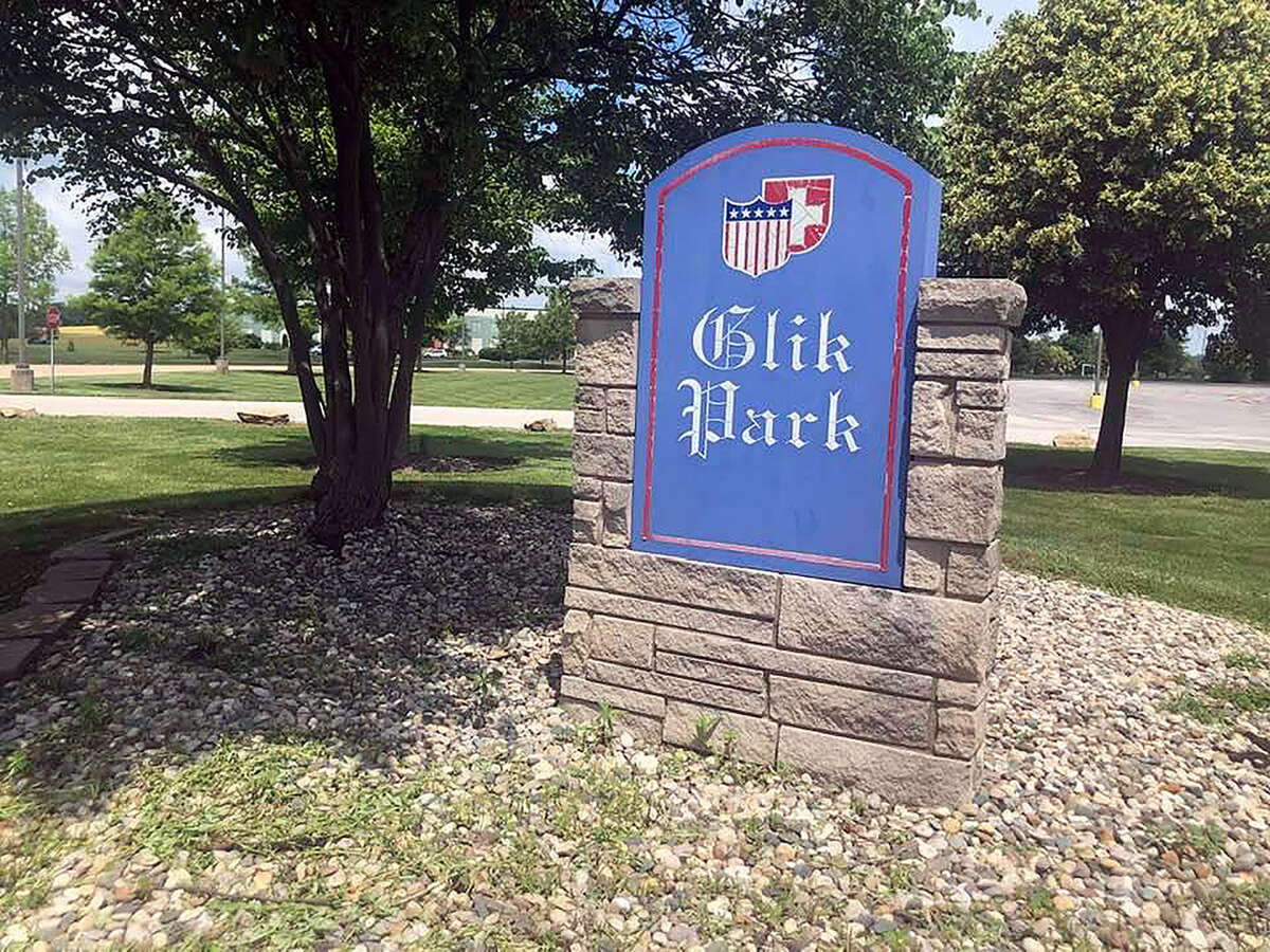 Glik Park in Highland.  To minimize confusion, the park in Edwardsville bears the first and last name of Joseph Glik. 