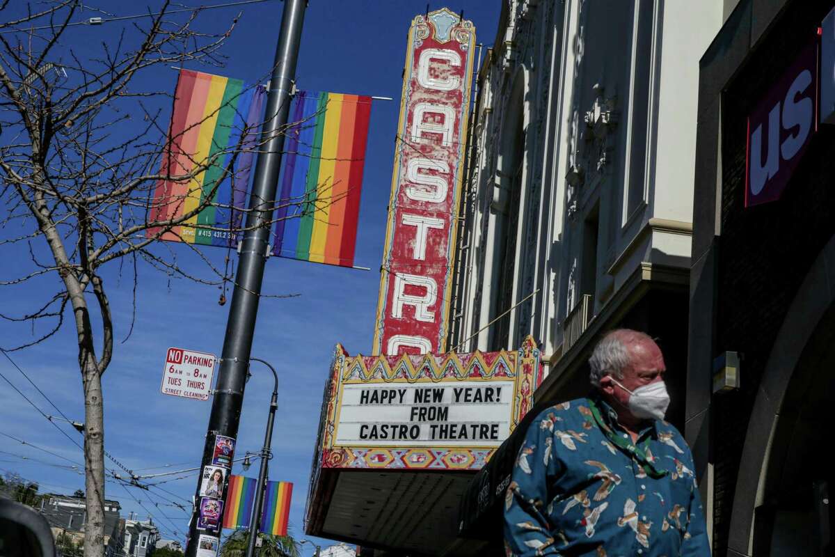 The Castro Theatre marquee can be seen in San Francisco, Calif. on Wednesday, Feb. 2, 2022. Members of the LGBTQ Culture District worry for the future of the beloved theater as it is under new management. District manager of the Castro LGBTQ Cultural District Tina Aguirre wrote a letter to management asking them to keep the LGBTQ community centered and consulted with its future plans.